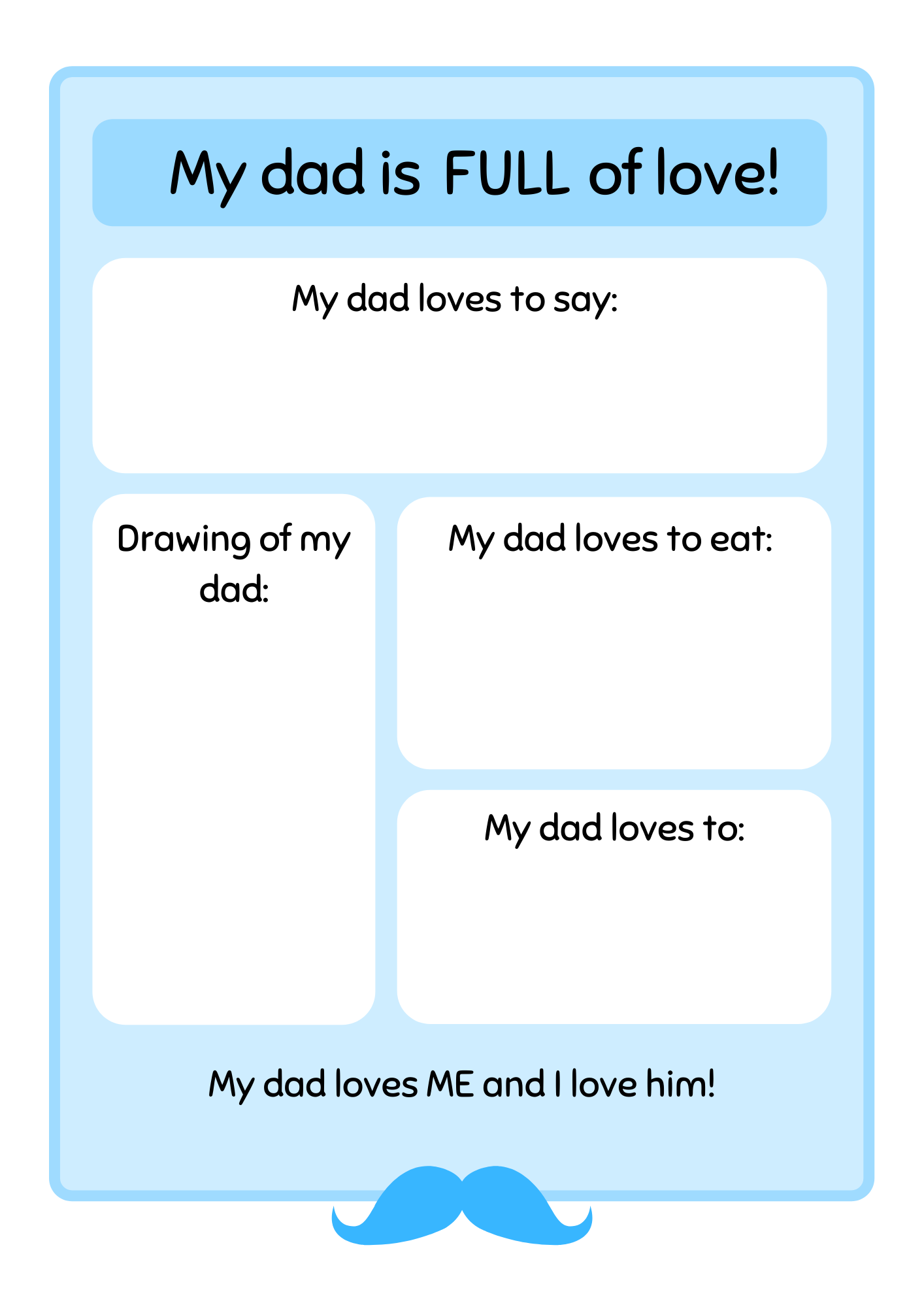 Father's Day activity pages for kids! - kidelp