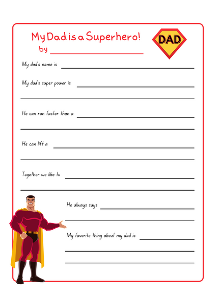 Father's Day activity pages for kids! - kidelp