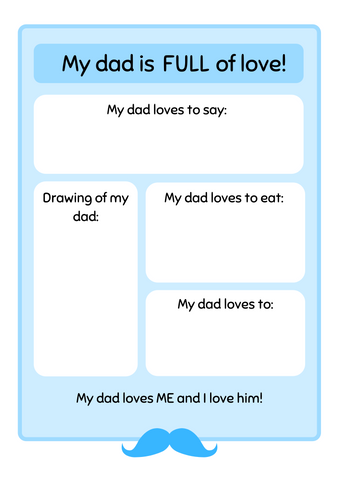 Father's Day activity pages for kids! - kidelp